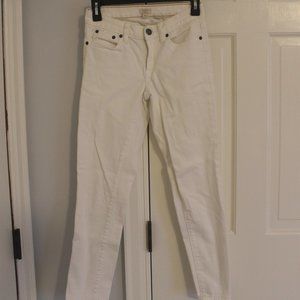 J. Crew Stretch White Skinny Denim - image 1